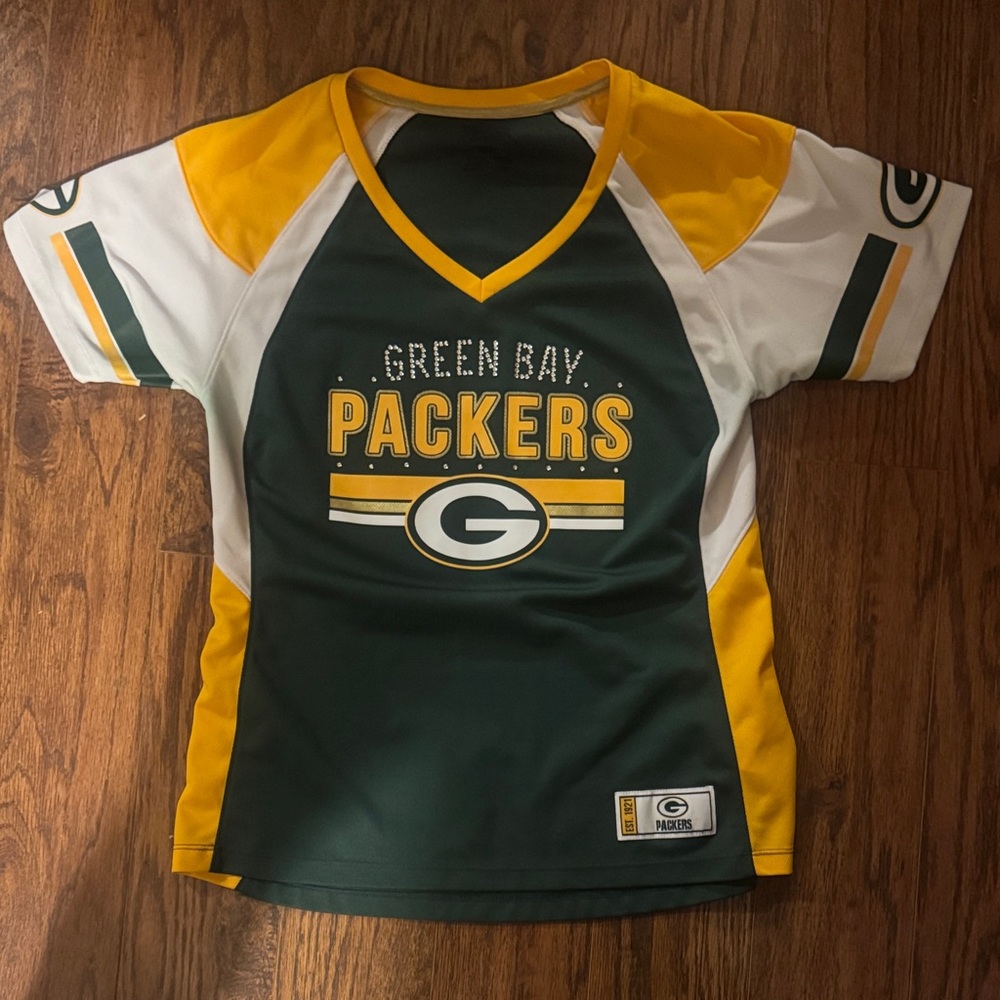 Green Bay Packers Women’s Shirt - Green and Yellow